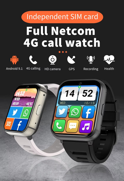 New 1.99-Inch 4G Android Smart Watch Sim Card Recording Camera Call And Other Functions Sports Call Smart Watch