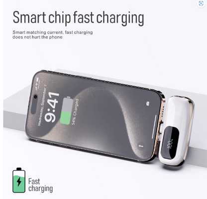 Power Capsule 2A 22.5W Quick charge Emergency Direct Charging Power Bank 5000Mah Power Banks For Android , Iphone 15 14