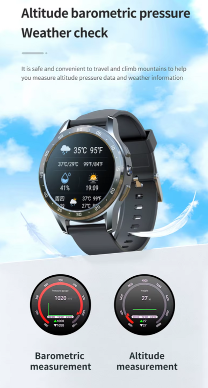 Sport fashion smart watches ip67 waterproof GPS 4g smart watch fitness tracker 1.43 inch a1 sim card